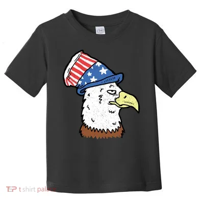 Retro Patriotic Bald Eagle Toddler T-Shirt