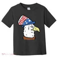 Retro Patriotic Bald Eagle  Toddler T-Shirt thumb 0