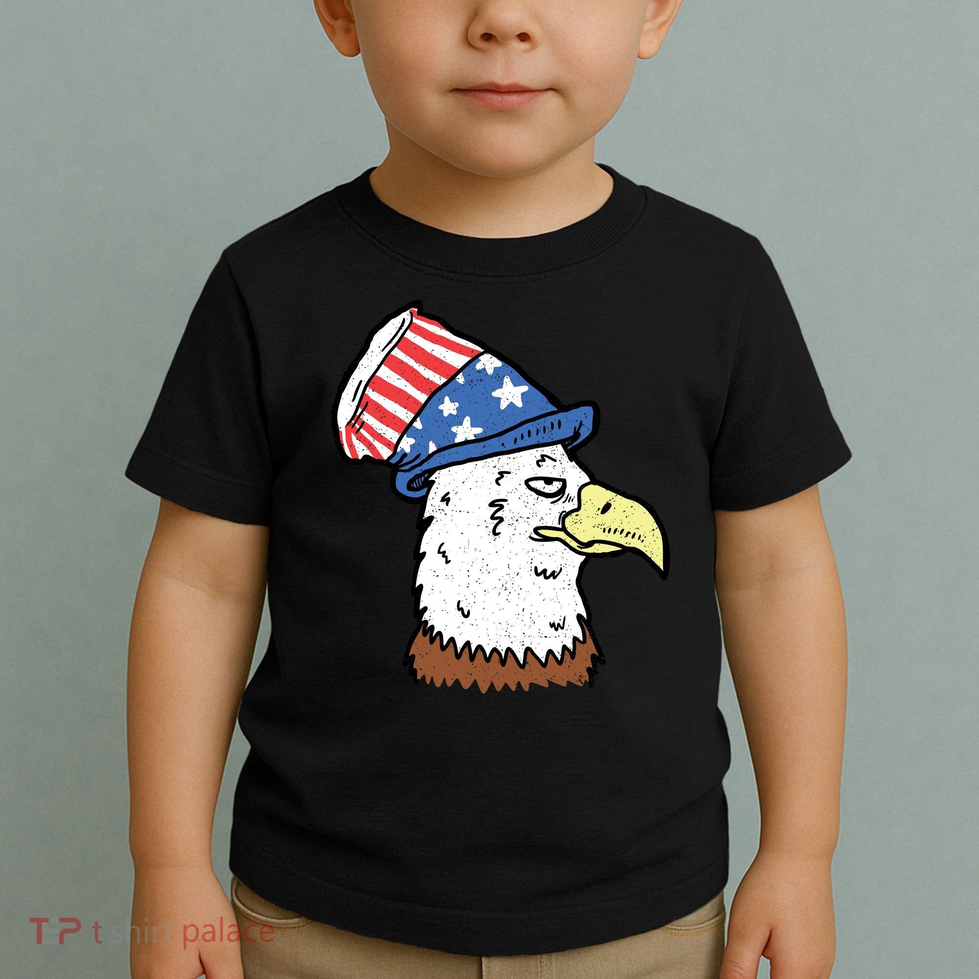 Retro Patriotic Bald Eagle  Toddler T-Shirt