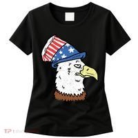 Retro Patriotic Bald Eagle  Women's T-Shirt thumb 0