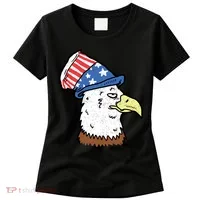Retro Patriotic Bald Eagle  Women's T-Shirt thumb 0