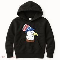 Retro Patriotic Bald Eagle  Kids Hoodie thumb 0