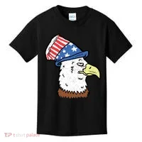 Retro Patriotic Bald Eagle  Kids T-Shirt thumb 0