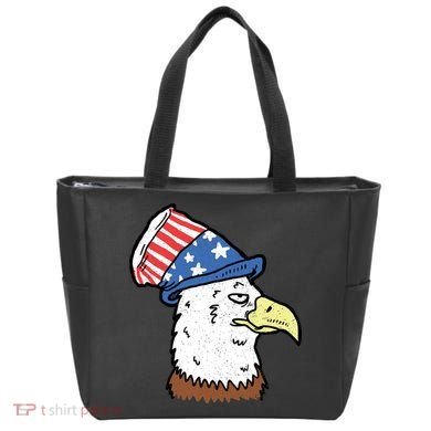 Retro Patriotic Bald Eagle  Tote Bag