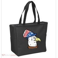 Retro Patriotic Bald Eagle  Tote Bag thumb 2