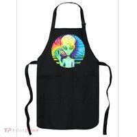 Retro Peace Alien Hippie Apron thumb 0