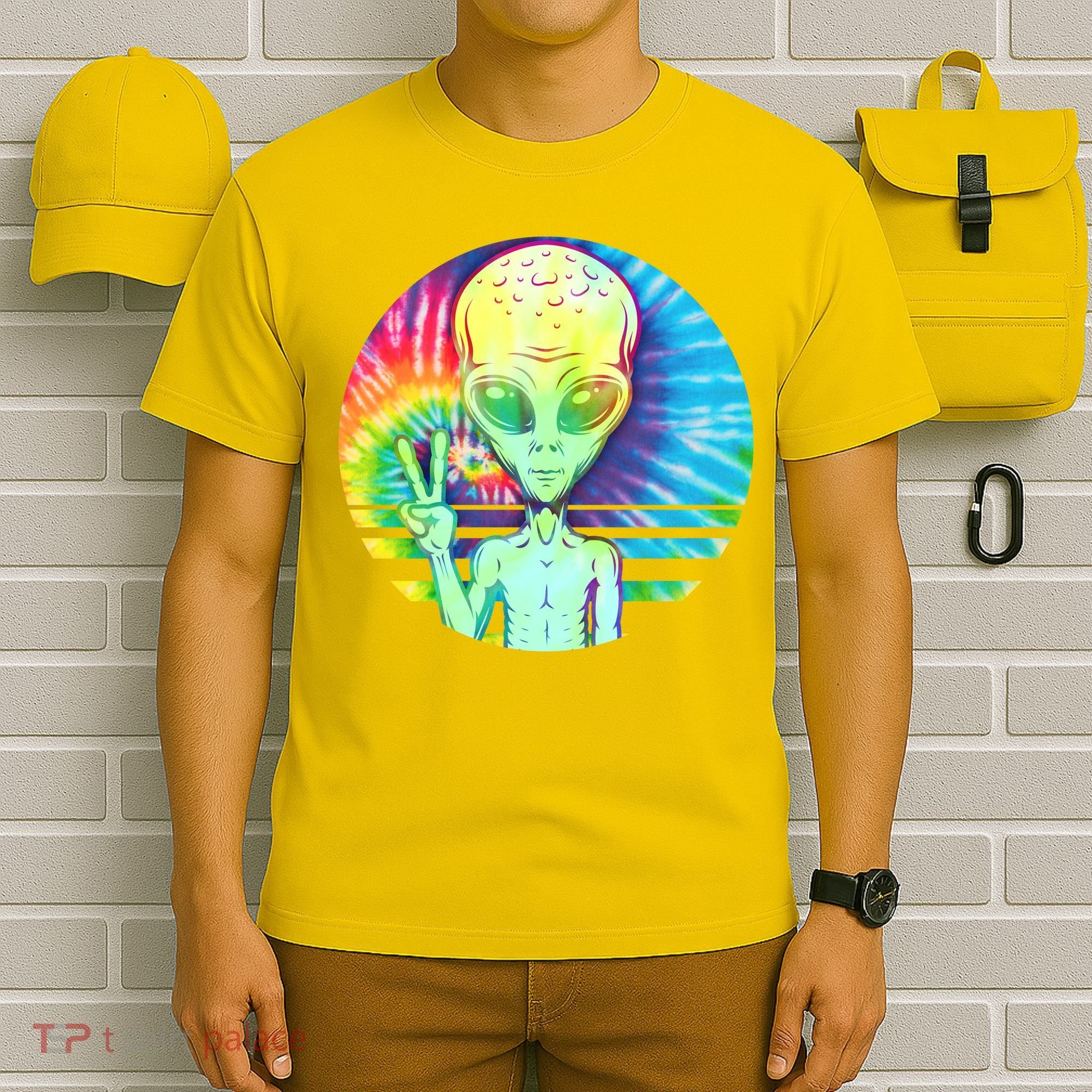 Retro Peace Alien Hippie T-Shirt
