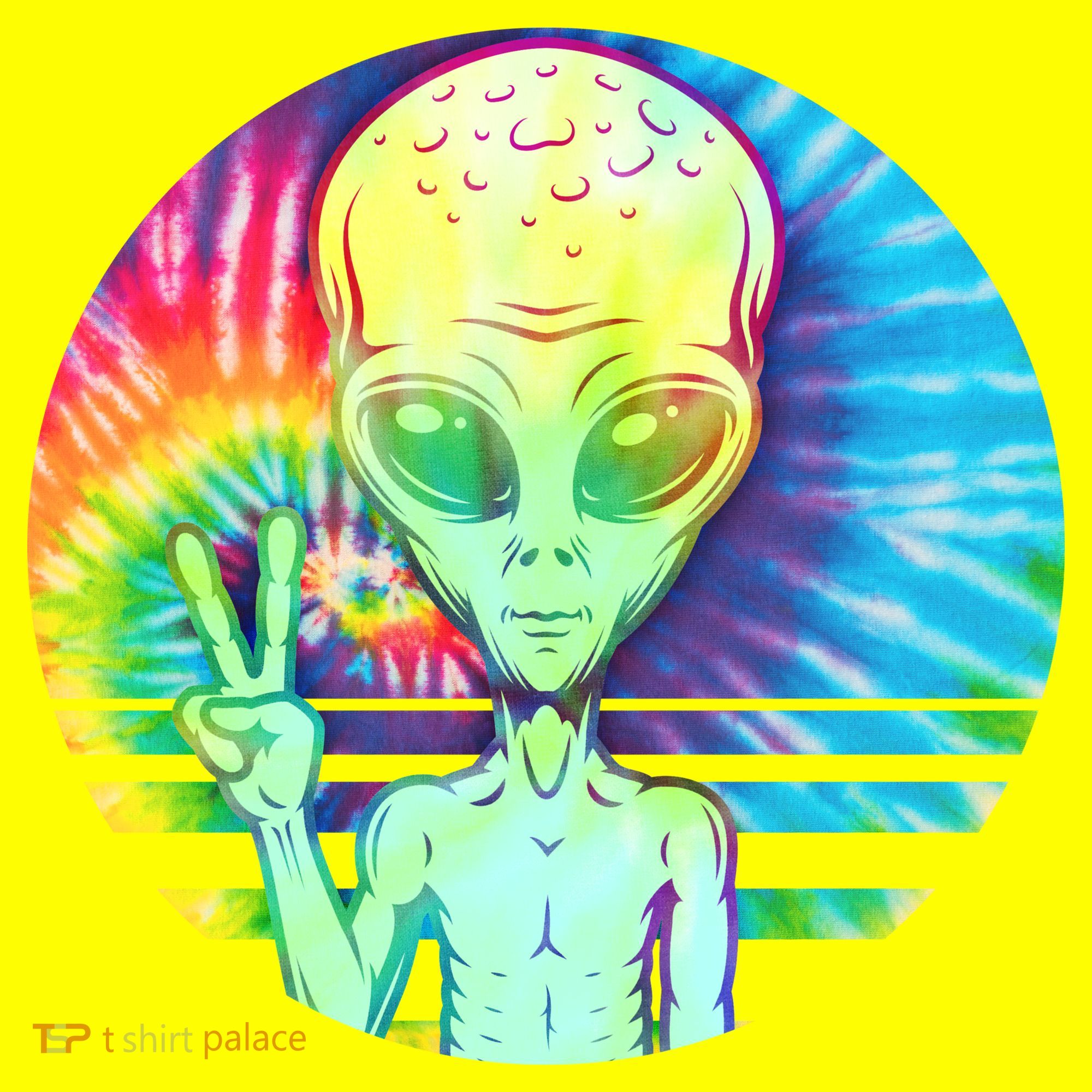 Retro Peace Alien Hippie Hat
