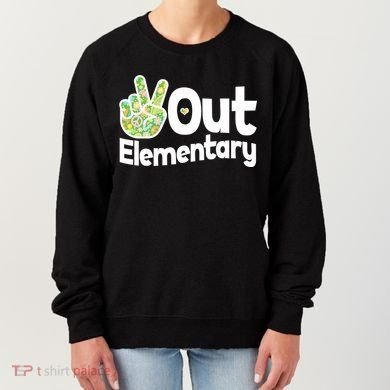 Retro Peace Out Elementary  Women's Sweatshirt