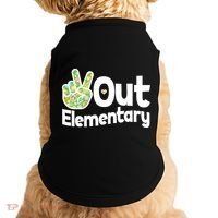 Retro Peace Out Elementary  Doggie Tank thumb 0