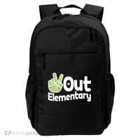 Retro Peace Out Elementary  Backpack thumb 0