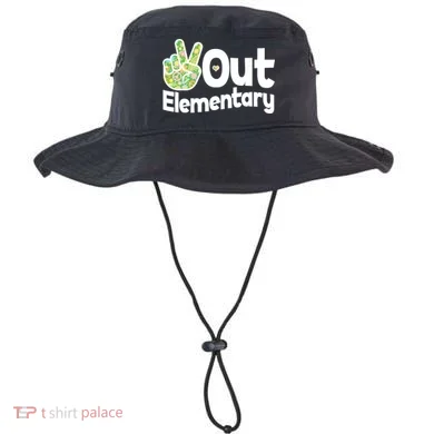 Retro Peace Out Elementary  Bucket Hat