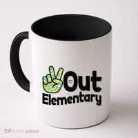 Retro Peace Out Elementary  Coffee Mug thumb 0