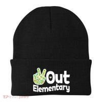 Retro Peace Out Elementary  Beanie thumb 0