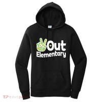 Retro Peace Out Elementary  Women's Hoodie thumb 0