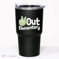Retro Peace Out Elementary  Tumbler thumb 0