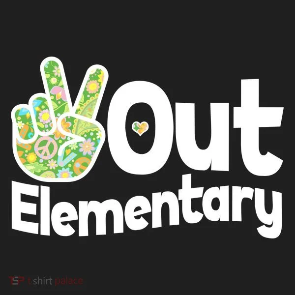 Retro Peace Out Elementary  Tumbler