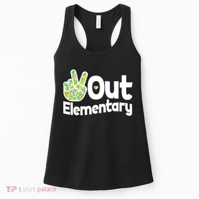 Retro Peace Out Elementary  Women's Tank Top