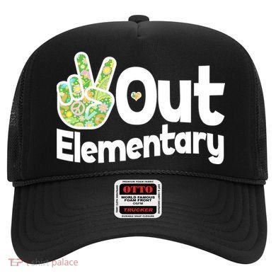 Retro Peace Out Elementary  Hat