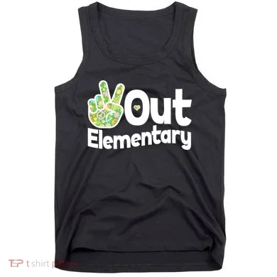 Retro Peace Out Elementary  Tank Top