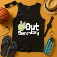 Retro Peace Out Elementary  Tank Top thumb 4
