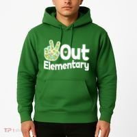 Retro Peace Out Elementary  Hoodie thumb 2