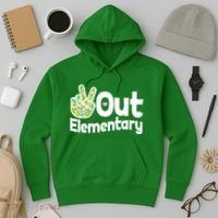 Retro Peace Out Elementary  Hoodie thumb 3