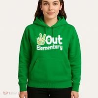 Retro Peace Out Elementary  Hoodie thumb 5