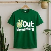 Retro Peace Out Elementary  T-Shirt thumb 2