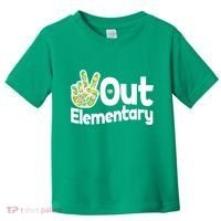 Retro Peace Out Elementary  Toddler T-Shirt thumb 0