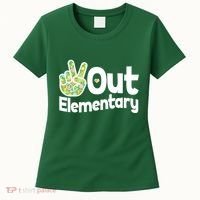 Retro Peace Out Elementary  Women's T-Shirt thumb 0