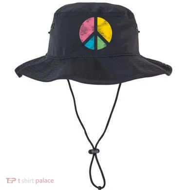 Retro Peace Sign Bucket Hat