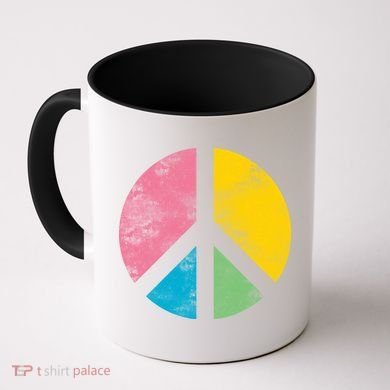 Retro Peace Sign Coffee Mug