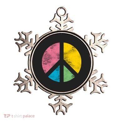 Retro Peace Sign Ornament