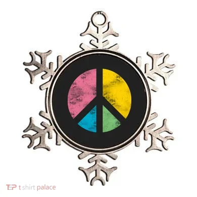 Retro Peace Sign Ornament