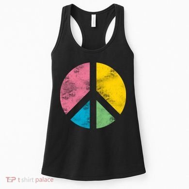 Retro Peace Sign Women's Tank Top