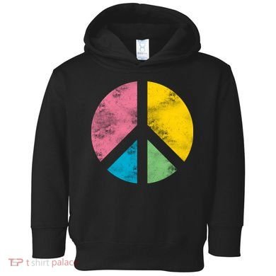 Retro Peace Sign Toddler Hoodie