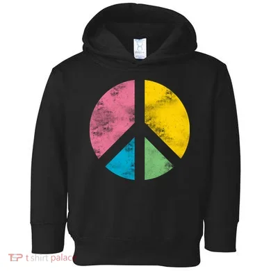 Retro Peace Sign Toddler Hoodie