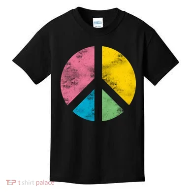 Retro Peace Sign Kids T-Shirt