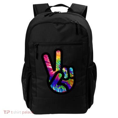 Retro Peace Sign Hand Backpack