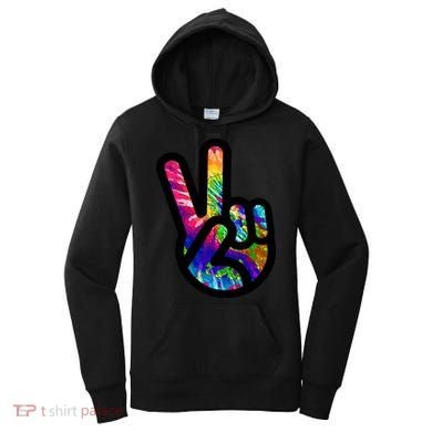 Retro Peace Sign Hand Women's Hoodie