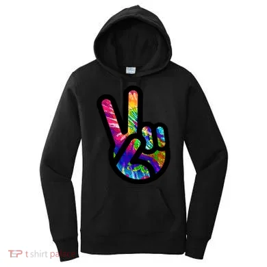 Retro Peace Sign Hand Women's Hoodie
