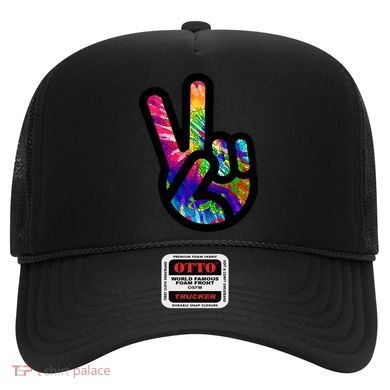 Retro Peace Sign Hand Hat