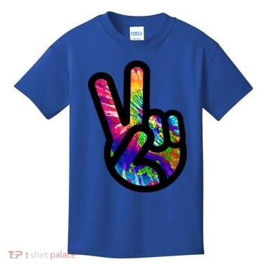Retro Peace Sign Hand Kids T-Shirt