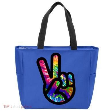 Retro Peace Sign Hand Bag