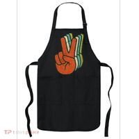 Retro Peace Symbol Hand Apron thumb 0