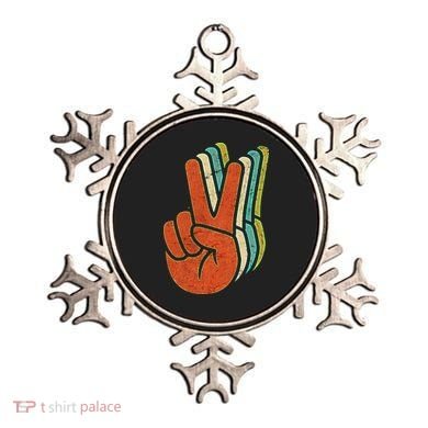 Retro Peace Symbol Hand Ornament