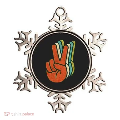 Retro Peace Symbol Hand Ornament