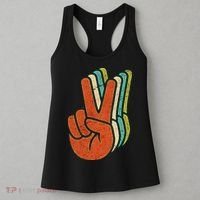 Retro Peace Symbol Hand Women's Tank Top thumb 3