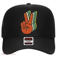 Retro Peace Symbol Hand Hat thumb 0